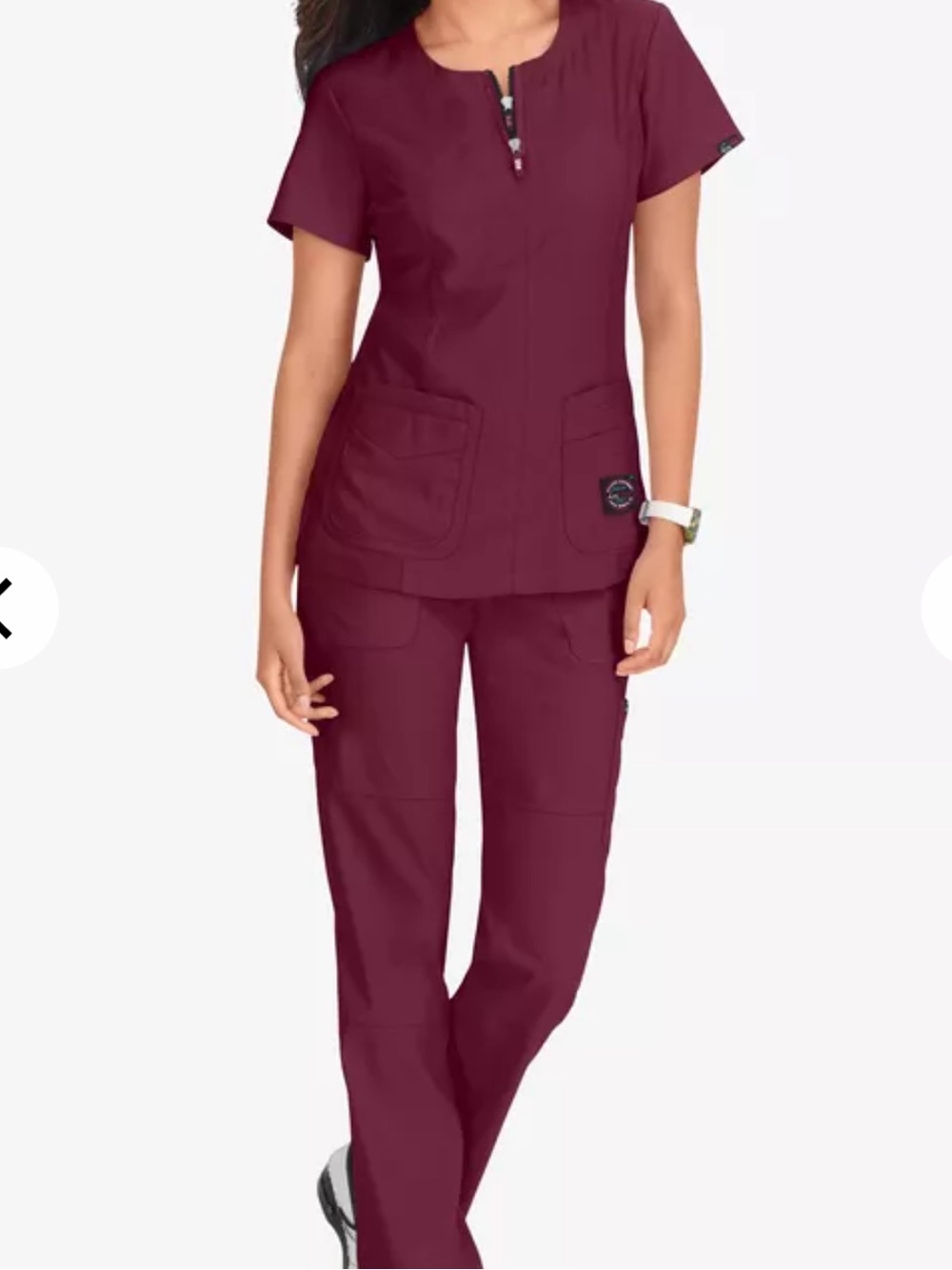 Women’s Koi Lite Scrub Set (top and bottom) in Wine